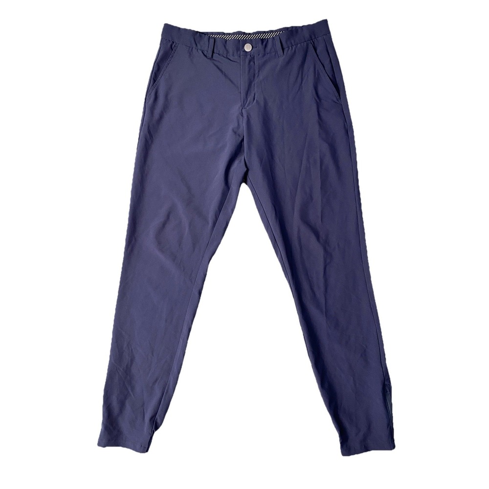 Primo Golf Pants Mens 32x29 Regular Blue Tapered Jogger Ankle Zip Performance